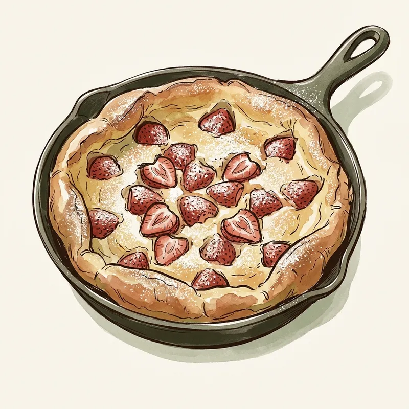 Illustration de Clafoutis aux petits fruits et à l'eau d'érable